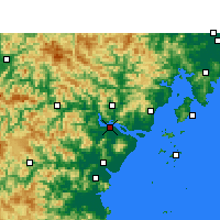 Nearby Forecast Locations - Wenzhou - mapa