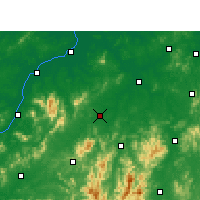 Nearby Forecast Locations - Chongren - mapa