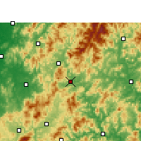 Nearby Forecast Locations - Shaowu - mapa