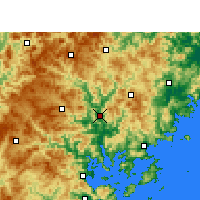 Nearby Forecast Locations - Fu'an - mapa