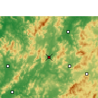 Nearby Forecast Locations - Ningdu - mapa