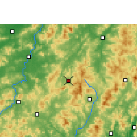 Nearby Forecast Locations - Anyuan - mapa