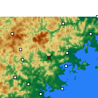 Nearby Forecast Locations - Xianyou - mapa