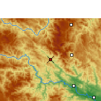 Nearby Forecast Locations - Tianlin - mapa