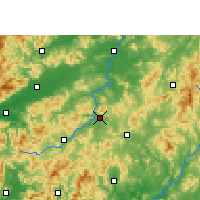 Nearby Forecast Locations - Longnan - mapa