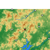 Nearby Forecast Locations - Lianping - mapa