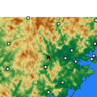 Nearby Forecast Locations - Nanjing/FUJ - mapa