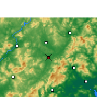 Nearby Forecast Locations - Wuhua - mapa