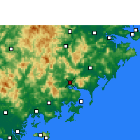 Nearby Forecast Locations - Yunxiao - mapa