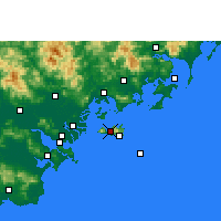 Nearby Forecast Locations - Nan'ao - mapa