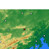 Nearby Forecast Locations - Shangsi - mapa