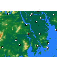 Nearby Forecast Locations - Xinhui - mapa