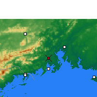Nearby Forecast Locations - Fangcheng - mapa