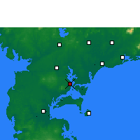 Nearby Forecast Locations - Zhanjiang - mapa
