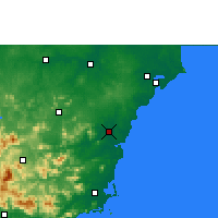 Nearby Forecast Locations - Qionghai - mapa