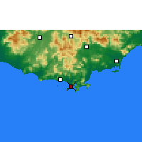 Nearby Forecast Locations - Sanya - mapa