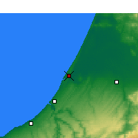 Nearby Forecast Locations - Al-Kunajtira - mapa