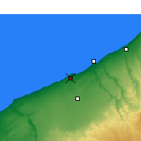 Nearby Forecast Locations - Casablanca - mapa