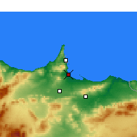 Nearby Forecast Locations - Al-Arwi - mapa