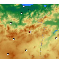 Nearby Forecast Locations - Suk Ahras - mapa