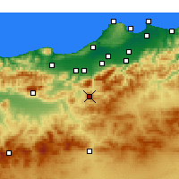 Nearby Forecast Locations - Al-Madijja - mapa