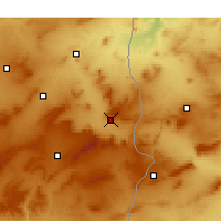 Nearby Forecast Locations - Tibissa - mapa