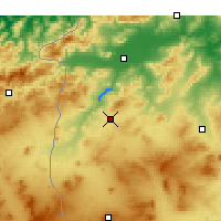Nearby Forecast Locations - Al-Kaf - mapa