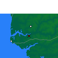 Nearby Forecast Locations - Ziguinchor - mapa