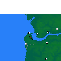 Nearby Forecast Locations - Bandżul - mapa