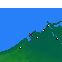 Nearby Forecast Locations - Aleksandria - mapa