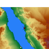 Nearby Forecast Locations - Abu Rudajs - mapa