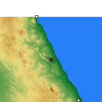 Nearby Forecast Locations - Al-Kusajr - mapa