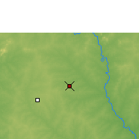Nearby Forecast Locations - Wagadugu - mapa