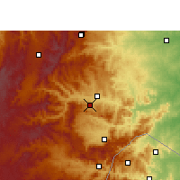 Nearby Forecast Locations - Nelspruit - mapa