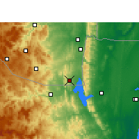 Nearby Forecast Locations - Lavumisa - mapa