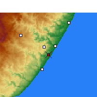 Nearby Forecast Locations - Margate - mapa