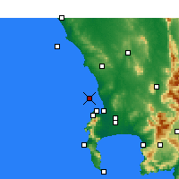 Nearby Forecast Locations - Robbeneiland - mapa