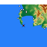 Nearby Forecast Locations - Cape Point - mapa