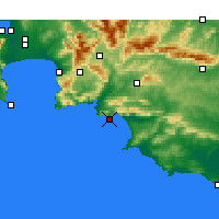 Nearby Forecast Locations - Hermanus - mapa