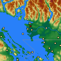 Nearby Forecast Locations - Delta - mapa