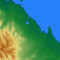 Nearby Forecast Locations - Herschel Island - mapa