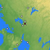 Nearby Forecast Locations - Dystrykt Muskoka - mapa