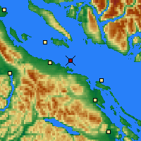Nearby Forecast Locations - Ballenas Wyspa - mapa
