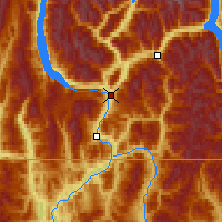 Nearby Forecast Locations - Castlegar - mapa