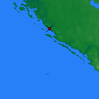 Nearby Forecast Locations - Inukjuak - mapa