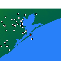 Nearby Forecast Locations - Galveston - mapa