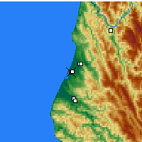 Nearby Forecast Locations - Eureka - mapa