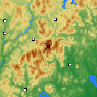 Nearby Forecast Locations - Góra Waszyngtona - mapa