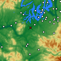 Nearby Forecast Locations - Olympia - mapa