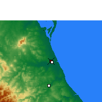 Nearby Forecast Locations - Tuxpan - mapa